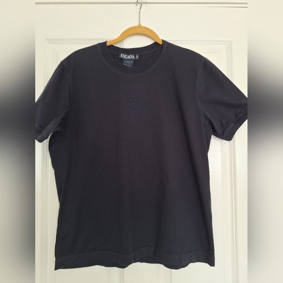 Escada Tops - Escada Black Short‎ Sleeve Tee Size 44/M